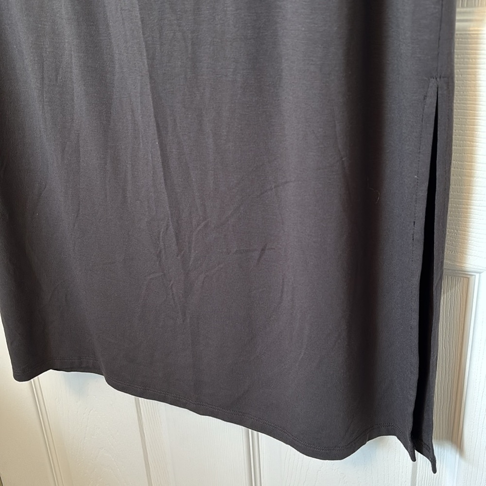 Eileen Fisher Signature Viscose Jersey Knit Maxi Skirt Gray Women’s XL - Picture 4 of 9